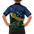 Halo Olaketa Solomon Islands Tapa Pattern Family Matching Short Sleeve Bodycon Dress and Hawaiian Shirt