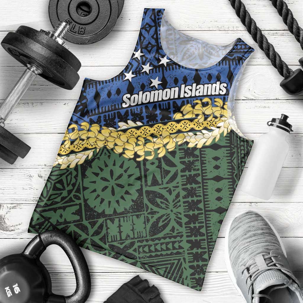 Halo Olaketa Solomon Islands Tapa Pattern Men Tank Top