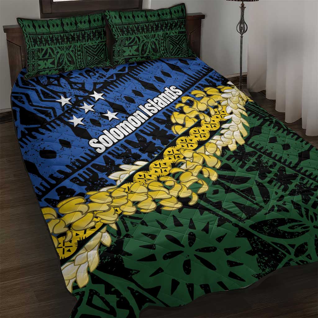 Halo Olaketa Solomon Islands Tapa Pattern Quilt Bed Set