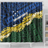 Halo Olaketa Solomon Islands Tapa Pattern Shower Curtain