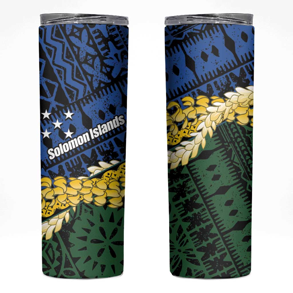 Halo Olaketa Solomon Islands Tapa Pattern Skinny Tumbler
