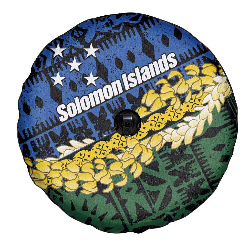 Halo Olaketa Solomon Islands Tapa Pattern Spare Tire Cover