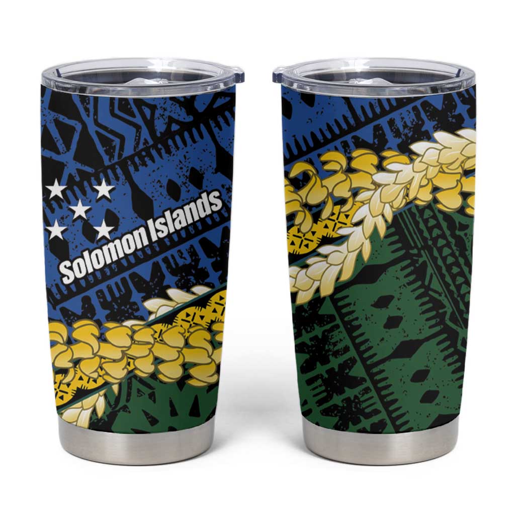 Halo Olaketa Solomon Islands Tapa Pattern Tumbler Cup