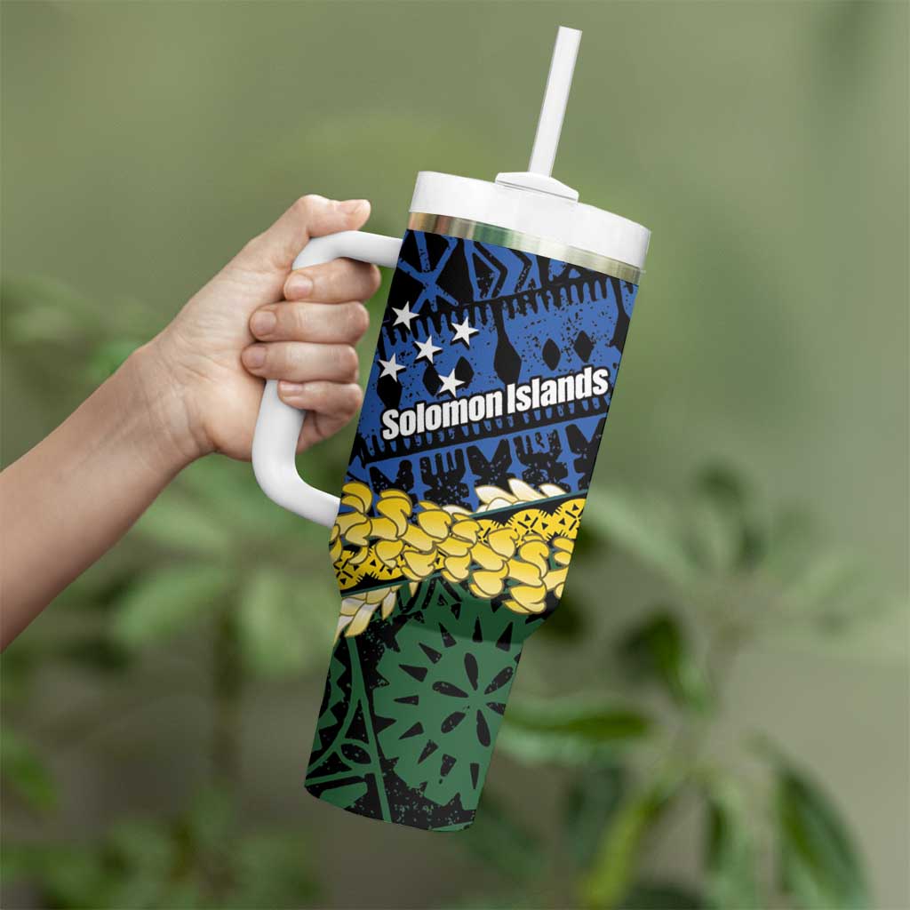 Halo Olaketa Solomon Islands Tapa Pattern Tumbler With Handle