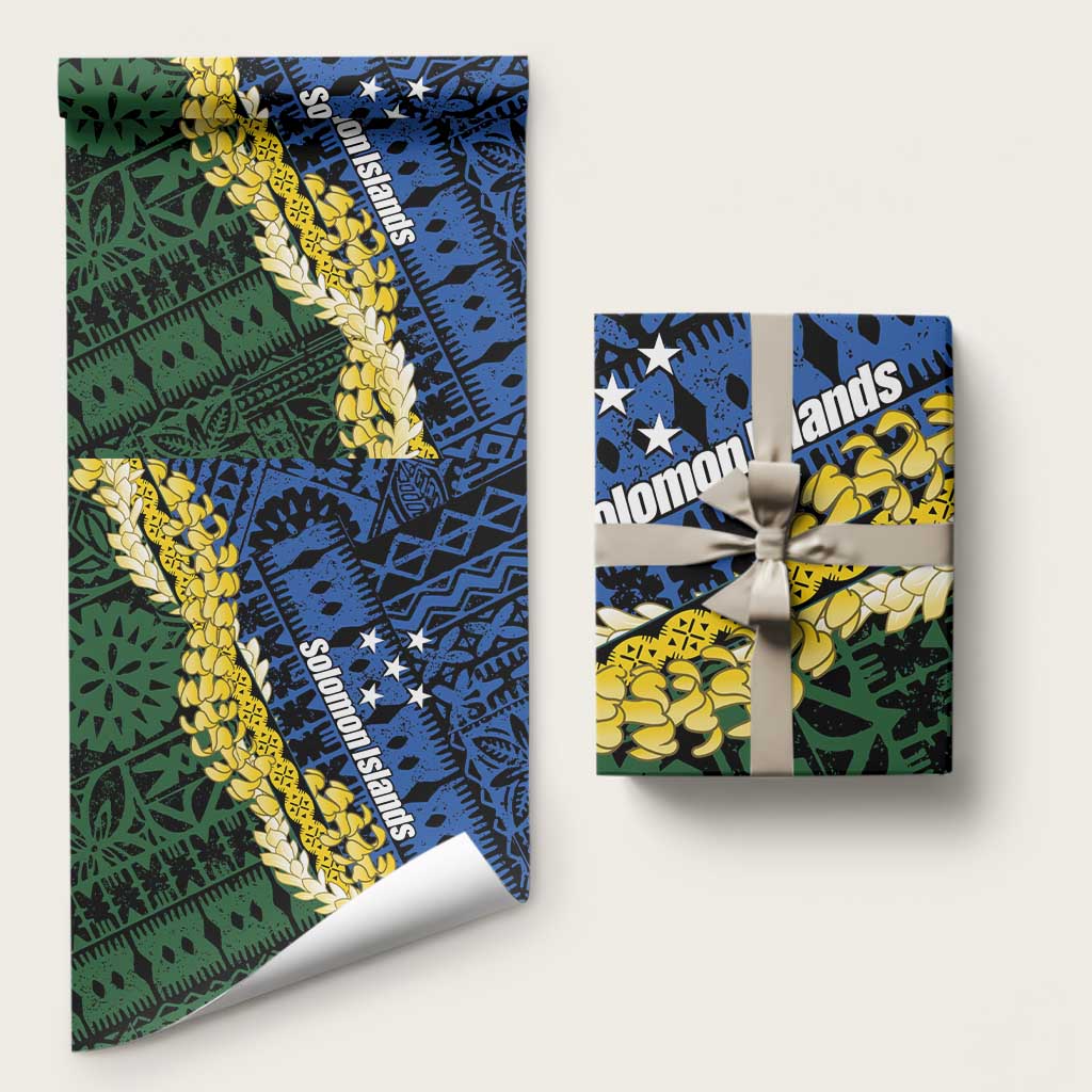 Halo Olaketa Solomon Islands Tapa Pattern Wrapping Paper - Polynesian Pride
