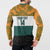 AUNZ Rugby Custom Button Sweatshirt Australia Kangaroo New Zealand Silver Fern - Polynesian Pride