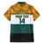 AUNZ Rugby Custom Family Matching Long Sleeve Bodycon Dress and Hawaiian Shirt Australia Kangaroo New Zealand Silver Fern - Polynesian Pride