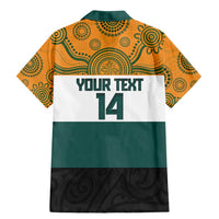 AUNZ Rugby Custom Family Matching Mermaid Dress and Hawaiian Shirt Australia Kangaroo New Zealand Silver Fern - Polynesian Pride