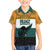 AUNZ Rugby Custom Family Matching Short Sleeve Bodycon Dress and Hawaiian Shirt Australia Kangaroo New Zealand Silver Fern - Polynesian Pride