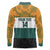 AUNZ Rugby Custom Long Sleeve Polo Shirt Australia Kangaroo New Zealand Silver Fern - Polynesian Pride