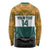 AUNZ Rugby Custom Long Sleeve Shirt Australia Kangaroo New Zealand Silver Fern - Polynesian Pride