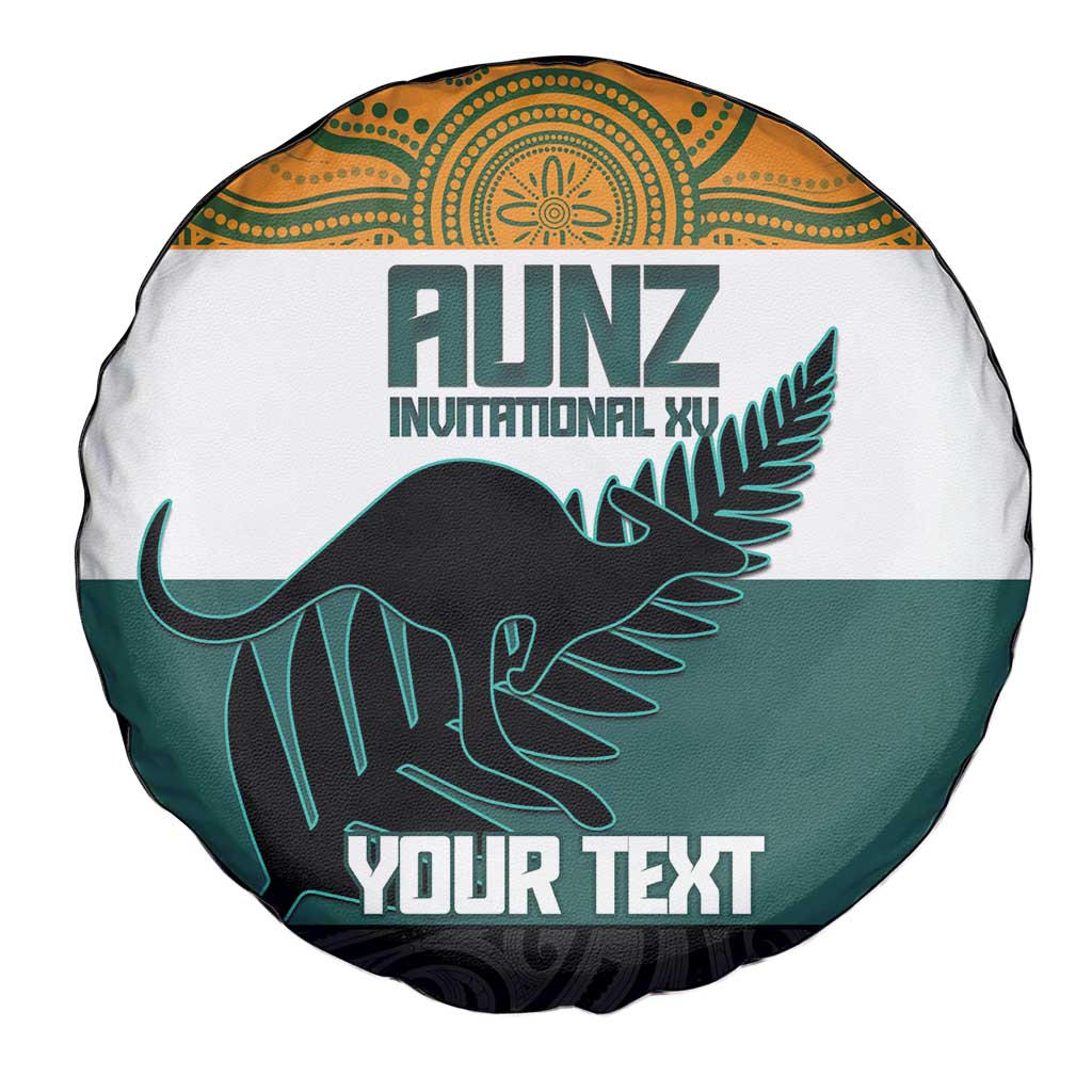 AUNZ Rugby Custom Spare Tire Cover Australia Kangaroo New Zealand Silver Fern - Polynesian Pride
