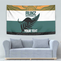 AUNZ Rugby Custom Tapestry Australia Kangaroo New Zealand Silver Fern - Polynesian Pride