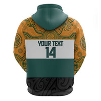 AUNZ Rugby Custom Zip Hoodie Australia Kangaroo New Zealand Silver Fern - Polynesian Pride
