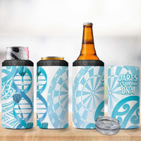 New Zealand Darts 4 in 1 Can Cooler Tumbler Aotearoa Maori Its In My DNA White - Polynesian Pride