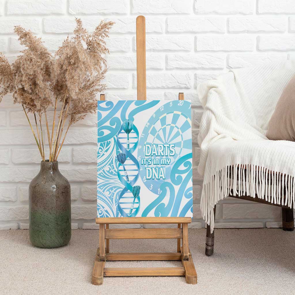New Zealand Darts Canvas Wall Art Aotearoa Maori Its In My DNA White - Polynesian Pride