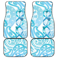 New Zealand Darts Car Mats Aotearoa Maori Its In My DNA White - Polynesian Pride