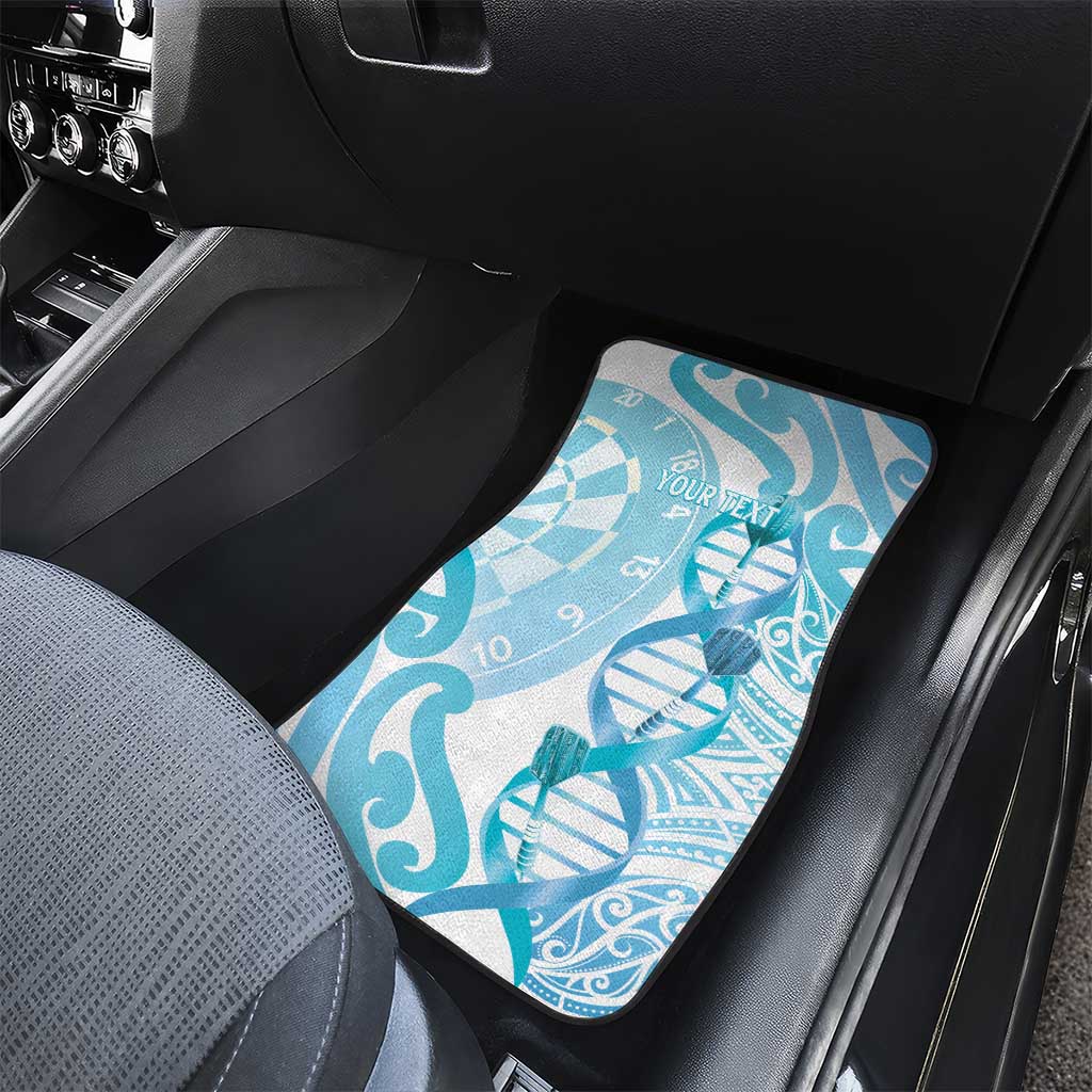 New Zealand Darts Car Mats Aotearoa Maori Its In My DNA White - Polynesian Pride