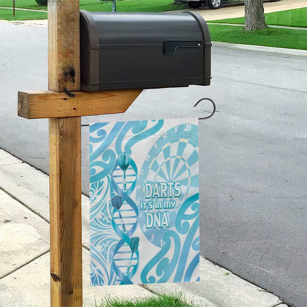 New Zealand Darts Garden Flag Aotearoa Maori Its In My DNA White - Polynesian Pride