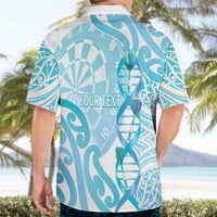 Personalised New Zealand Darts Hawaiian Shirt Aotearoa Maori Its In My DNA White - Polynesian Pride