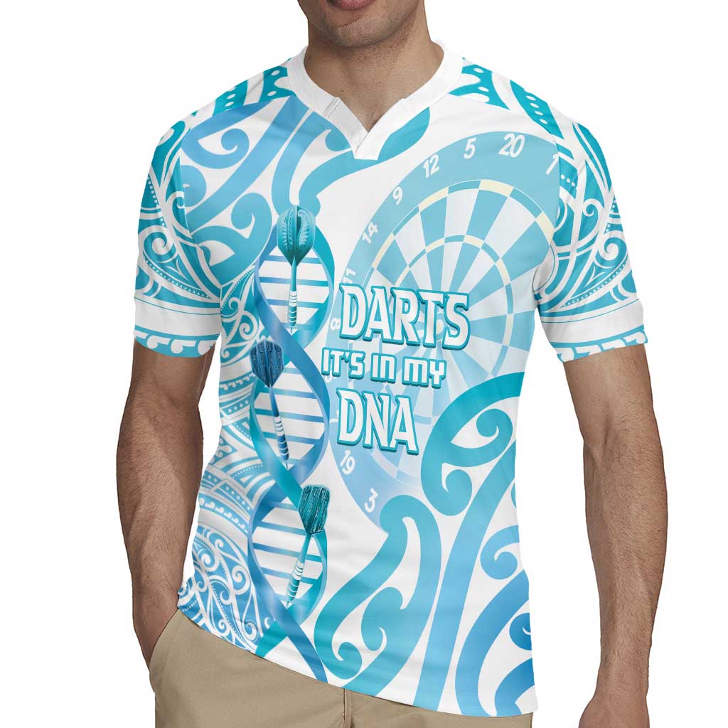 Personalised New Zealand Darts Rugby Jersey Aotearoa Maori Its In My DNA White - Polynesian Pride
