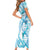 Personalised New Zealand Darts Short Sleeve Bodycon Dress Aotearoa Maori Its In My DNA White - Polynesian Pride