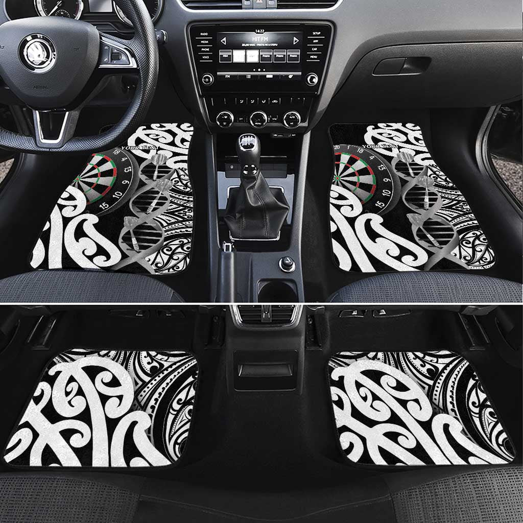 New Zealand Darts Car Mats Aotearoa Maori Its In My DNA Black - Polynesian Pride