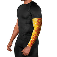 Kahili Quilt Hawaii Arm Sleeves Tropical Flower Seamless Half Style