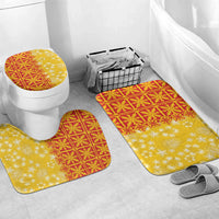 Kahili Quilt Hawaii Bathroom Set Tropical Flower Seamless Half Style