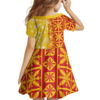 Kahili Quilt Hawaii Family Matching Summer Maxi Dress and Hawaiian Shirt Tropical Flower Seamless Half Style LT14 - Polynesian Pride