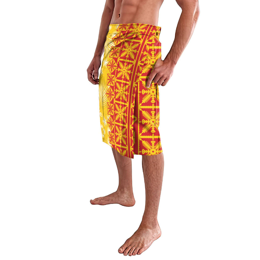 Kahili Quilt Hawaii Lavalava Tropical Flower Seamless Half Style