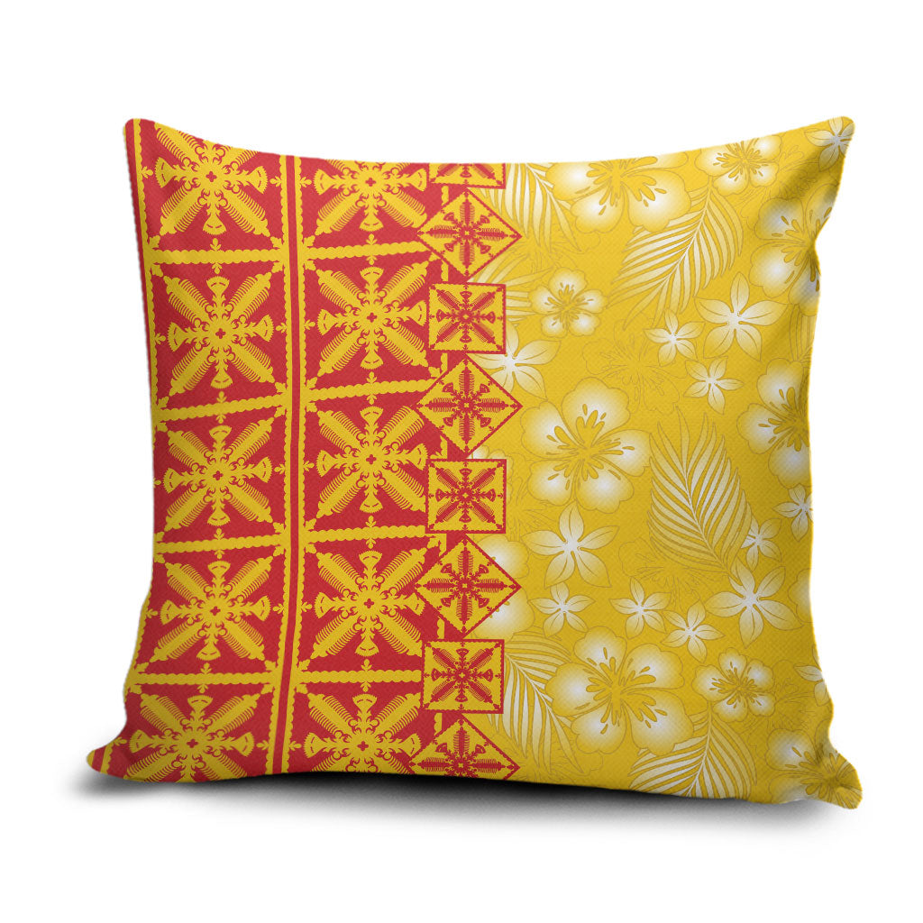 Kahili Quilt Hawaii Pillow Cover Tropical Flower Seamless Half Style