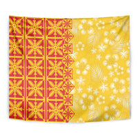 Kahili Quilt Hawaii Tapestry Tropical Flower Seamless Half Style