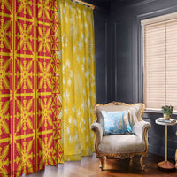 Kahili Quilt Hawaii Window Curtain Tropical Flower Seamless Half Style