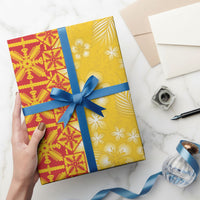 Kahili Quilt Hawaii Wrapping Paper Tropical Flower Seamless Half Style