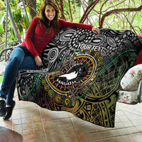 Personalised Australia And Vanuatu Quilt Aboriginal Lizard Polynesia Ni-Van Pig Tusk LT14 - Polynesian Pride