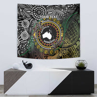 Personalised Australia And Vanuatu Tapestry Aboriginal Lizard Polynesia Ni-Van Pig Tusk