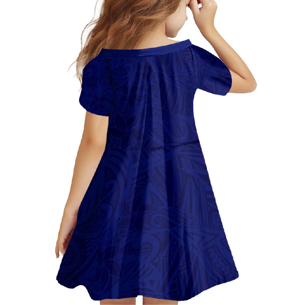 Blue Polynesia Family Matching Mermaid Dress and Hawaiian Shirt Polynesian Pattern Mix Plumeria
