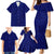 Blue Polynesia Family Matching Mermaid Dress and Hawaiian Shirt Polynesian Pattern Mix Plumeria