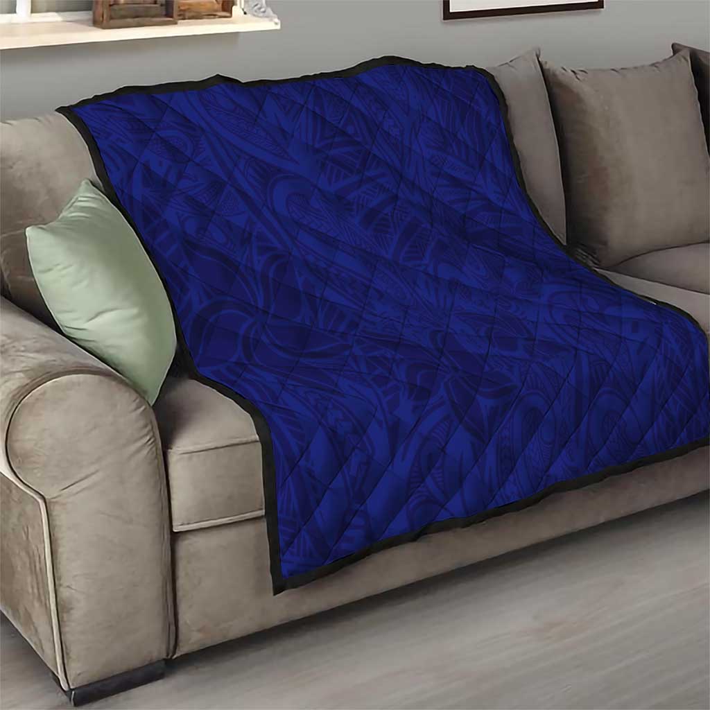 Blue Polynesia Quilt Polynesian Pattern Mix Plumeria LT14 - Polynesian Pride