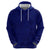 Blue Polynesia Zip Hoodie Polynesian Pattern Mix Plumeria