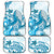 Blue Hawaii Humpback Whale Car Mats Polynesian Tribal Ocean Vibes