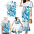 Blue Hawaii Humpback Whale Family Matching Mermaid Dress and Hawaiian Shirt Polynesian Tribal Ocean Vibes