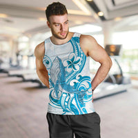 Blue Hawaii Humpback Whale Men Tank Top Polynesian Tribal Ocean Vibes