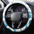 Blue Hawaii Humpback Whale Steering Wheel Cover Polynesian Tribal Ocean Vibes