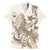 Brown Hawaii Humpback Whale Family Matching Mermaid Dress and Hawaiian Shirt Polynesian Tribal Ocean Vibes