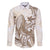 Brown Hawaii Humpback Whale Family Matching Mermaid Dress and Hawaiian Shirt Polynesian Tribal Ocean Vibes
