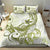 Lime Green Hawaii Bedding Set Humpback Whale Tattoo Polynesian Tribal Ocean Vibes