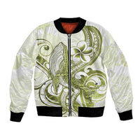 Lime Green Hawaii Bomber Jacket Humpback Whale Tattoo Polynesian Tribal Ocean Vibes LT14 Unisex Lime Green - Polynesian Pride