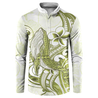 Lime Green Hawaii Button Sweatshirt Humpback Whale Tattoo Polynesian Tribal Ocean Vibes
